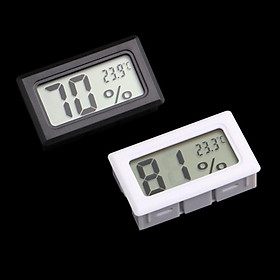 Nhiệt kế đo nhiệt độ kiêm độ ẩm đa năng (hình chữ nhật-màu ngẫn nhiên)