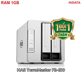 Mua Bộ lưu trữ mạng NAS TerraMaster F2-210 Quad-core CPU  RAM 1GB  2 khay ổ cứng RAID 0 1 JBOD Single - Hàng chính hãng