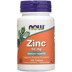 Viên Uống Now Foods Bổ Sung Kẽm 50mg