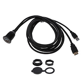 USB3.0  to  USB3.0 AUX Extension Car Flush Mount Cable