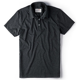 Áo Thun Nam Casual 1st - Polo Tay Ngắn Xám Chuột Trơn 50427