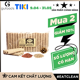 Hình ảnh Bánh ống gạo lứt ăn kiêng GUfoods (Vị đậu đỏ hạt sen / Vị mè) - Giòn tan, Dễ tiêu hóa, Thực dưỡng, Eat clean, Thuần chay