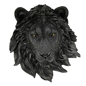 Resin Lion Head Statue Office Living Room Sculpture Animal Gift