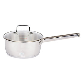 Mua Quánh Inox Cao Cấp 3 Đáy nắp kiếng Happy Cook MilanX 16cm Q16-MLGX