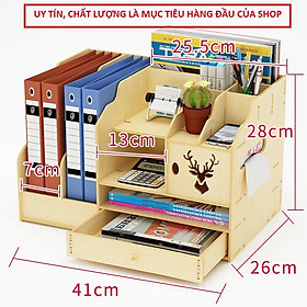 Mua Kệ để đồ văn phòng nhiều ngăn  kệ đựng tài liệu bằng gỗ cao cấp