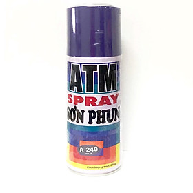 Sơn Xịt ATM Spray A240 ( Màu tím ) cao cấp , bền màu, lâu trôi , dễ sử dụng