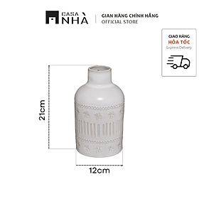 Mua Bình Gốm Trang Trí REACA - Họa tiết thủ công