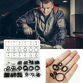 Bộ 225 Sản Phẩm Vòng Đệm Chữ O Cao Su, Bộ Gioăng Ống Nước Thủy Lực