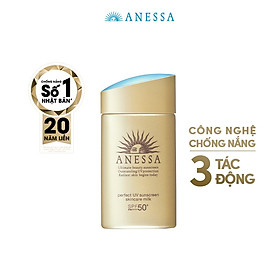 Kem chống nắng dưỡng da dạng sữa bảo vệ hoàn hảo Anessa Perfect UV Sunscreen Skincare Milk SPF 50+ PA++++ 60ml