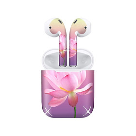 Mua Miếng dán skin chống bẩn cho tai nghe AirPods in hình thiết kế - atk146 (bản không dây 1 và 2)