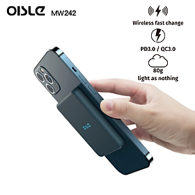 Mua Pin Dự Phòng Siêu nhẹ mỏng nhỏ gọn Oisle MW242 4225Mah Hỗ Trợ Sạc Nhanh Sạc Không Dây Dùng Cho Di Động – Hàng Chính Hãng
