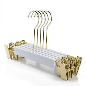 Mua KẸP GỖ TRẮNG ĐẦU MẠ VÀNG- MÓC GỖ TREO QUẦN ÁO CAO CẤP-MÓC QUẦN ÁO CHO Shop thời trang