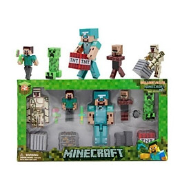 Combo mô hình steve minecraft đồ chơi