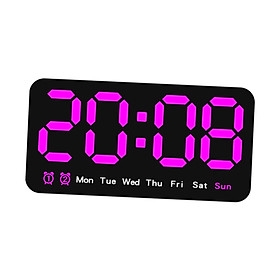 Desk Digital Clock Desk Large Dimmer LED Alarm Clock for Bedroom Adult Teens