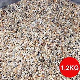 Sỏi suối 3 màu trang trí bể cá, hồ thủy sinh, tiểu cảnh, cây cảnh, chậu sen đá, xương rồng, hòn non bộ, lọc nước hồ cá ( size bé)