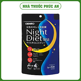 Trà Orihiro Night Diet Tea Nhật Bản 20 - 24 Gói Giúp Giảm Cân, Phân Giải Mỡ Thừa, Hỗ Trợ Tiêu Hóa