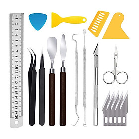 18 Pieces Craft Vinyl Weeding Tools Set Precision Pick and Hook for Paper Crafts