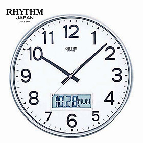 Mua Đồng hồ treo tường Nhật Bản Rhythm CFG706NR19 – Kt 32.0 x 4.8cm  795g Vỏ nhựa  dùng PIN.