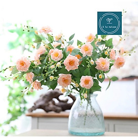 Mua Cành hoa nhài nhân tạo cao 64cm nhiều nhánh hoa trang trí không gian sống nhẹ nhàng sang trọng