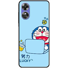 Ốp lưng cho Oppo A54 - A55 - A55s - Oppo A56 5G - Oppo A18 - A38 - A58 - Mèo Lucky - Hàng Chính Hãng