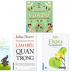 Nơi bán Combo 3 quyển: Lagom - Vừa Đủ - Đẳng Cấp Sống Của Người Thụy Điển + Làm Điều Quan Trọng  + Đạo - Con Đường Không Lối (Tặng kèm bookmark danh ngôn hình voi) - Giá Từ -1đ