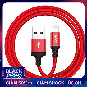 Cáp Sạc Dây Dù Hoco X14 Iphone Chính Hãng Chống Đứt, Chống Rối - Cáp Sạc Lighning (màu ngẫu nhiên) - Chính Hãng