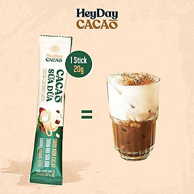 Bột Cacao Sữa Dừa Heyday - Gói Tiện Lợi 20g - Bột cacao sữa dừa tự nhiên, thuần chay - Heyday Cacao