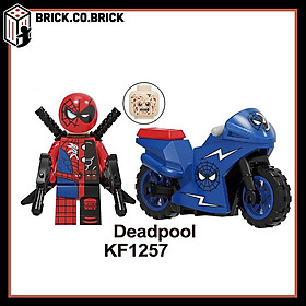 Nhân vật Đồ chơi Siêu anh hùng Deadpool kèm Motor Siêu chất Lắp ráp Minifigure Super Heroes KF6100