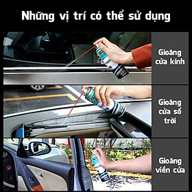 Chai xịt chống kẹt kính cửa sổ ô tô bảo dưỡng phục hồi chi tiết nhựa gioăng cao su 268ml