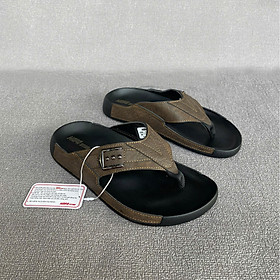 Dép xỏ ngón nam da bò 2 màu nâu đen XN115 đế nhẹ thoáng khí