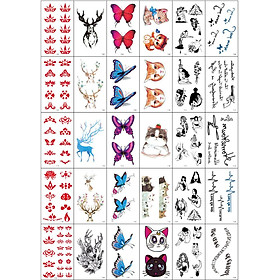 30 Tờ Hình Xăm Dán Tattoo Xăm Nước Tha Thu