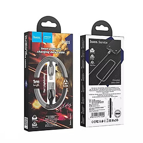 Mua Cáp sạc 2.4A Hoco DU05 tự ngắt thông minh có đèn báo dành cho iPhone dài 1M - Hàng chính hãng