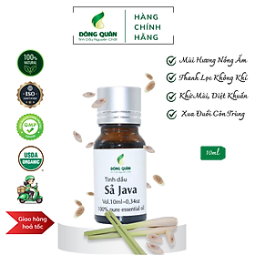 Tinh Dầu Đuổi Muỗi Sả Java Nguyên Chất Đông Quân Giúp Làm Thơm Phòng, Thanh Lọc Không Khí, Xua Đuổi Côn Trùng Hiệu Quả 10ML/lọ