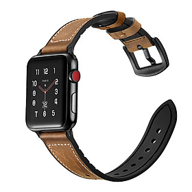 Dây Da dành cho Apple Watch Hybrid Chống Nước Size 42/44mm