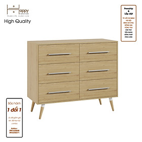 [Happy Home Furniture] OSRI, Tủ đựng đồ 6 ngăn - chân gỗ chéo ,  120cm x 40cm x 100cm ( DxRxC), THK_026