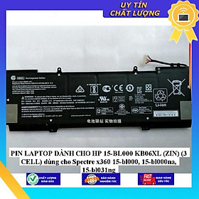 PIN dùng cho LAPTOP HP 15-BL000 KB06XL dùng cho Spectre x360 15-bl000, 15-bl000na, 15-bl031ng - Hàng Nhập Khẩu New Seal
