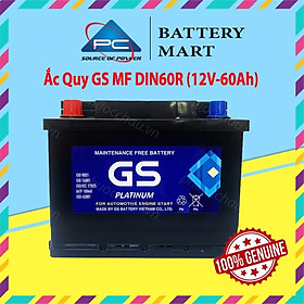 Bình Ắc Quy 12V-60Ah, Ắc Quy Ô Tô GS MF DIN60L/R/LBN