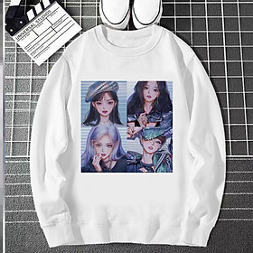 Áo Sweater Blackpink Jennie Jisoo Lisa Rose áo hoodie in hình Blackpink