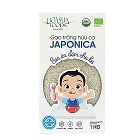 Gạo trắng hữu cơ ăn dặm cho bé Japonica Hoa Sữa 1kg