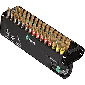 Bộ Đầu Bits Phủ Kim Cương Gồm 30 Chi Tiết Wera Bit-check 30 Diamond 1  - Hàng Chính Hãng 100% từ Đức