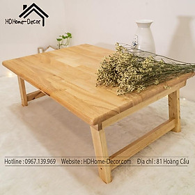 Mua ️ - RẺ VÔ ĐỊCH️ Bàn gấp   bàn trà kiểu nhật gỗ cao su tự nhiên  chắc chắn bền đẹp  tiện lợi