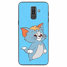 Ốp lưng dành cho Samsung J8 2018 mẫu Thần Mèo Nền Xanh