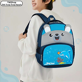 Balo Học Sinh Xbags Dolphin XB 3020 - Balo In Hình Dễ Thương Cho Bé Mầm Non, Tiểu Học, Trọng Lượng Siêu Nhẹ, Nhiều Ngăn Tiện Lợi