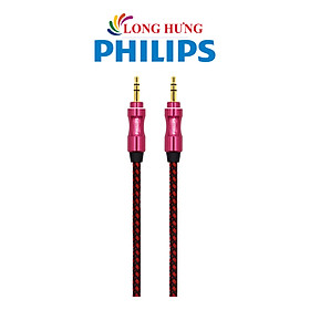 Cáp AV nối dài 3.5mm dây dù Philips Audio Cable SWA6234B - Hàng chính hãng