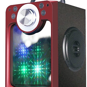 Hình ảnh Loa Karaoke Bluetooth MN-03 có Led - Kèm Mic có dây