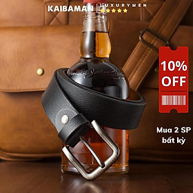 [TL01-011] Dây Miu Kim Cao Cấp Kaibaman Da Bò Khóa Kim Hàng Hiệu - KAIBAMAN SHOP