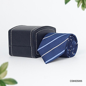 Cà vạt lụa cao cấp bản 7.5 cm màu xanh - Thomas Nguyen
