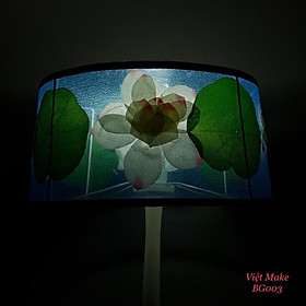 Mua Đèn bàn hiện đại gỗ cao cấp hồ sen chính hãng Việt Make  đèn ngủ đẹp tặng kèm bóng led