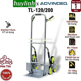 Xe Kéo Đẩy Leo Cầu Thang 6 Bánh Rút Gọn ADVINDEQ TL-120/200 (120kg)