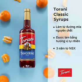 Siro Pha Chế Vị Quýt Torani Tangerine Syrup 750ml Mỹ